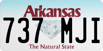 AR license plate 737MJI