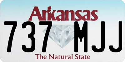 AR license plate 737MJJ