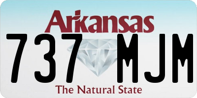 AR license plate 737MJM