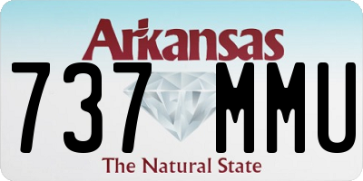 AR license plate 737MMU