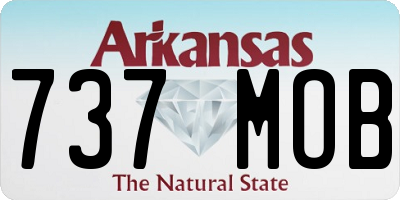 AR license plate 737MOB