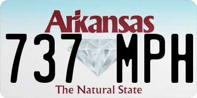 AR license plate 737MPH