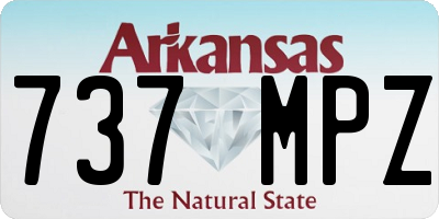 AR license plate 737MPZ