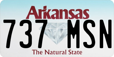 AR license plate 737MSN