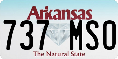 AR license plate 737MSO