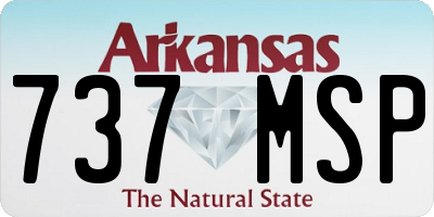 AR license plate 737MSP