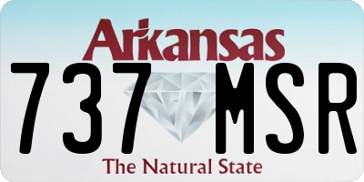 AR license plate 737MSR