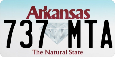 AR license plate 737MTA