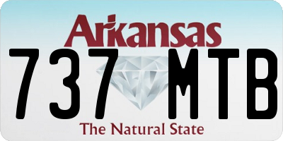 AR license plate 737MTB