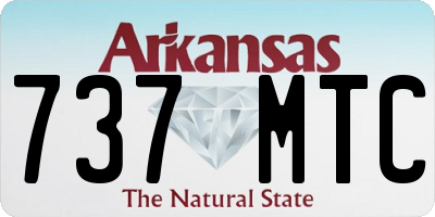 AR license plate 737MTC