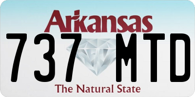 AR license plate 737MTD
