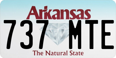 AR license plate 737MTE
