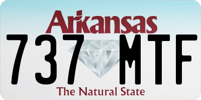 AR license plate 737MTF