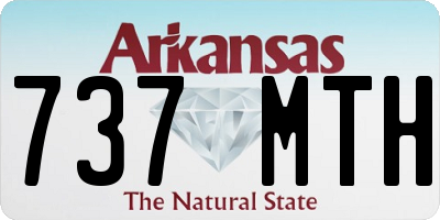 AR license plate 737MTH