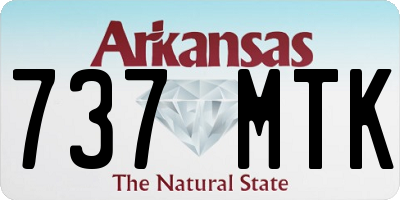 AR license plate 737MTK