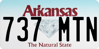 AR license plate 737MTN
