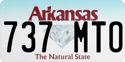 AR license plate 737MTO