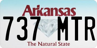 AR license plate 737MTR