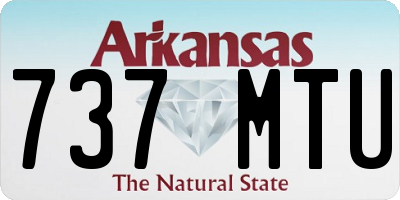 AR license plate 737MTU