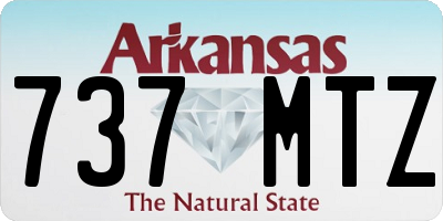 AR license plate 737MTZ
