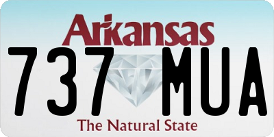 AR license plate 737MUA