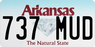 AR license plate 737MUD