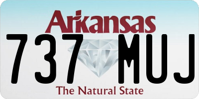 AR license plate 737MUJ