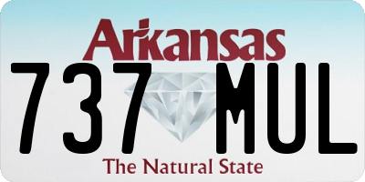 AR license plate 737MUL