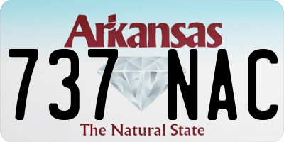 AR license plate 737NAC