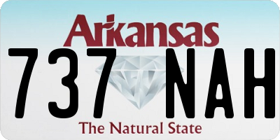 AR license plate 737NAH
