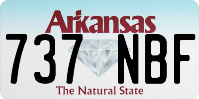 AR license plate 737NBF