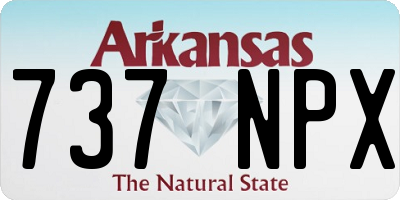 AR license plate 737NPX