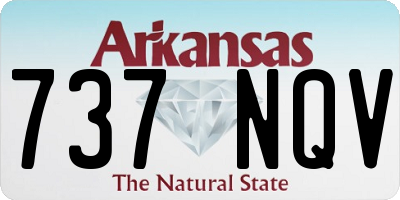 AR license plate 737NQV