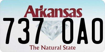 AR license plate 737OAO