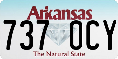 AR license plate 737OCY