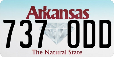 AR license plate 737ODD