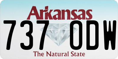AR license plate 737ODW