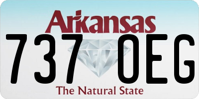 AR license plate 737OEG
