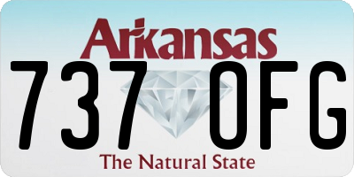 AR license plate 737OFG