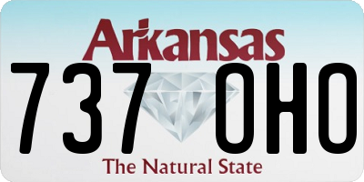 AR license plate 737OHO