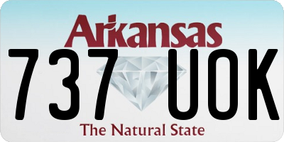 AR license plate 737UOK