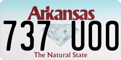 AR license plate 737UOO