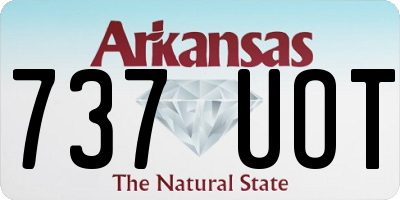 AR license plate 737UOT