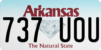 AR license plate 737UOU