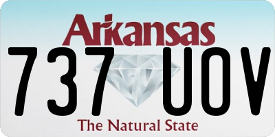 AR license plate 737UOV