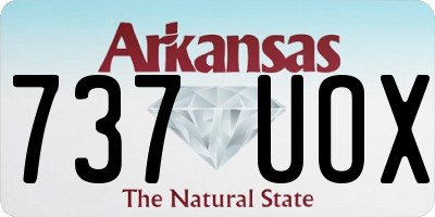 AR license plate 737UOX