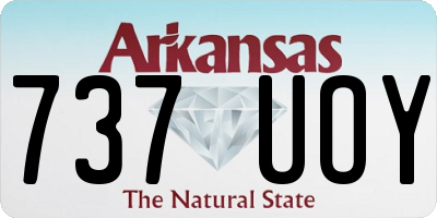 AR license plate 737UOY