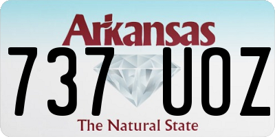 AR license plate 737UOZ