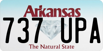 AR license plate 737UPA