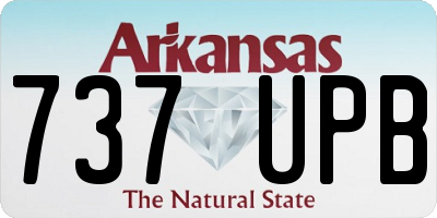 AR license plate 737UPB